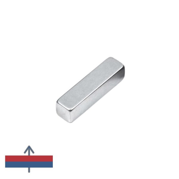 Magnet neodim bloc 20 x 5 x 5 mm cu magnetizare