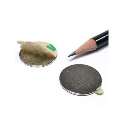 Magnet puternic neodim disc 20 x 1 mm autoadeziv