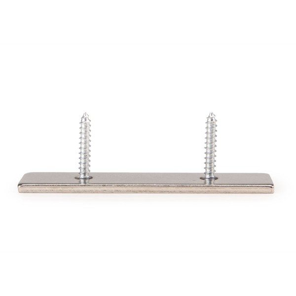 Magnet neodim bloc 60 x 20 x 4 mm cu găuri îngropate D4,5 / D9,46 cu holșuruburi de fixare