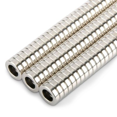 Magnet neodim inel 12 x 6 x 3 mm trei grupuri
