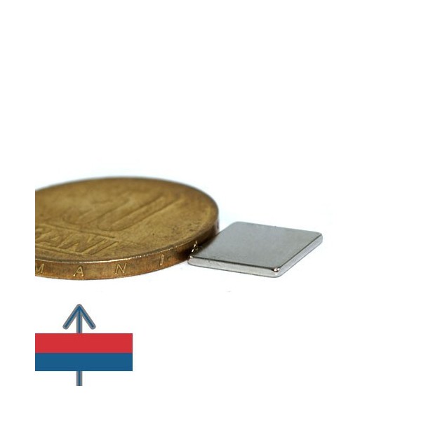 Magnet neodim bloc 10 x 10 x 01 mm 4