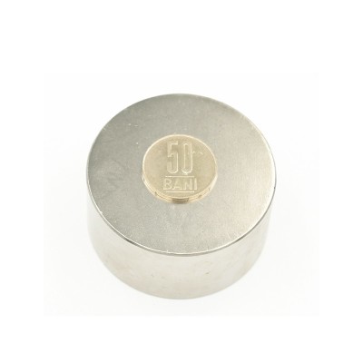 Magnet neodim disc 60 x 30 mm cu 50 bani peste