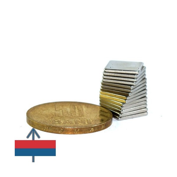 Magnet neodim bloc 10 x 10 x 01 mm 6
