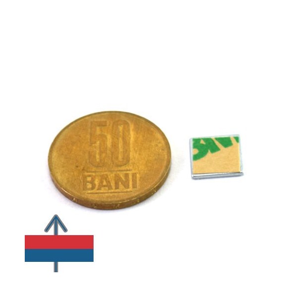 Неодимов магнит блок 10 x 10 x 1 мм 7