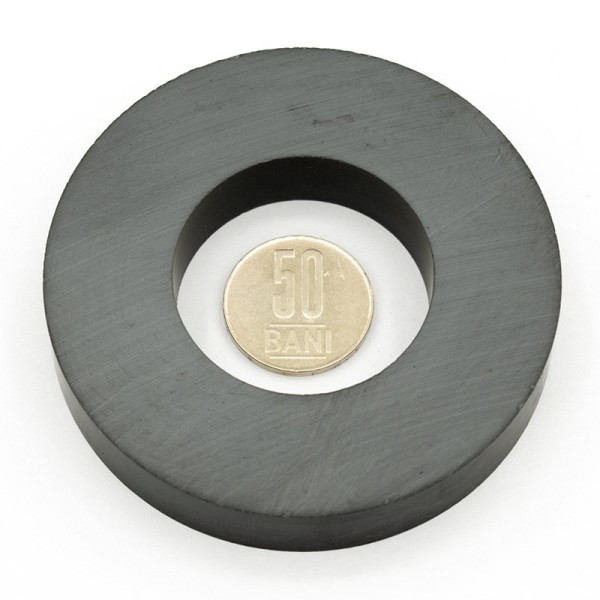 Magnet ferită inel 80 x 40 x 15 mm 50 bani în interior