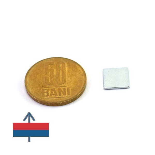 Неодимов магнит блок 10 x 10 x 1 мм 8