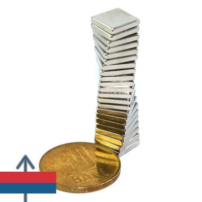 Magnet neodim bloc 10 x 10 x 02 mm 6