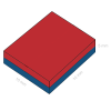 Неодимов магнит блок 10 x 10 x 0.5 мм 1 2