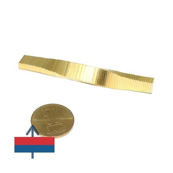 Magnet neodim bloc 10 x 04 x 01 mm 2