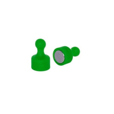 Pioneză magnetică neodim D 12 x 20 Verde