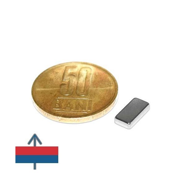 Неодимов магнит блок 10 x 5 x 0.2 мм 2