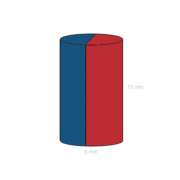 Неодимов магнит цилиндър 05 x 10 мм C2