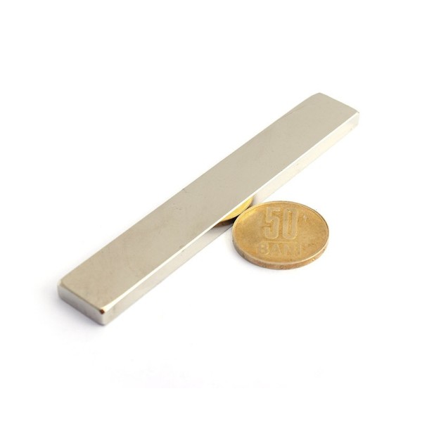 Magnet neodim bloc 100 x 15 x 5 mm - N45 orizontal - 1