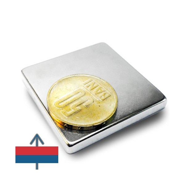 Неодимов магнит блок 40 x 40 x 05 мм 1