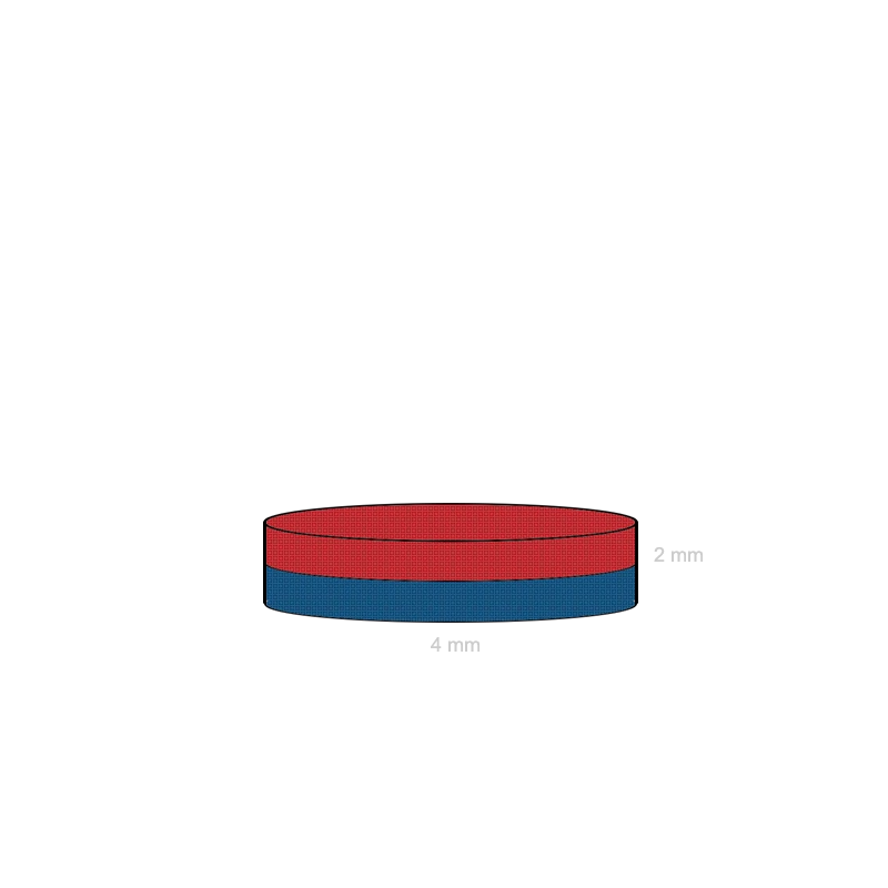 Magnet neodim disc 04 x 02 mm C