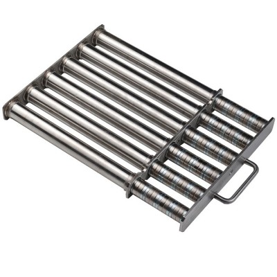 Grilă magnetică 300 x 300 mm cu 6 tuburi - curățare ușoară - deschisă