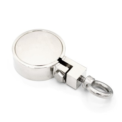 Magnet neodim oală D 75 mm cu două fețe x 200 kg - magnet fishing STRONG
