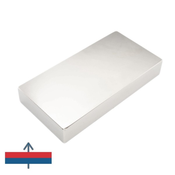 Magnet neodim bloc 200 x 100 x 30 mm N52 cu magnetizare
