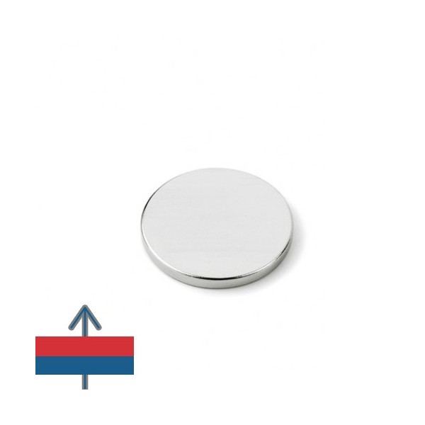 Magnet neodim disc 20 x 02 mm N52 magnetizare