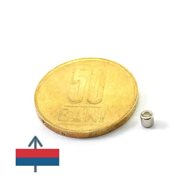 Magnet neodim cilindru 03 x 03 mm N52