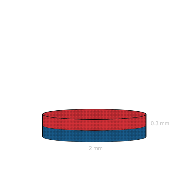 Magnet neodim disc 02 x 0.3 mm C