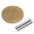 Неодимов магнит диск 2,5 x 1 мм N52 - комплекти и монета 50 стотинки