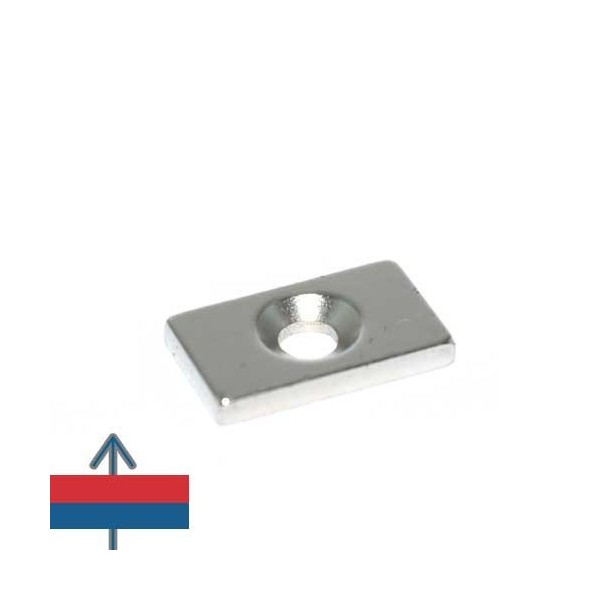 Magnet neodim bloc 15 x 09 x 02 mm D3.5D6 2