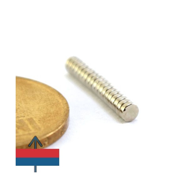 Неодимов магнит диск 03 x 1.5 мм 1