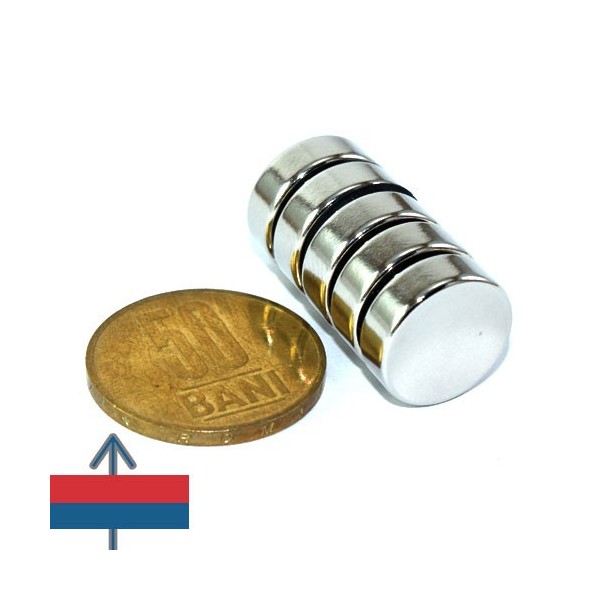 Неодимов магнит диск 15 x 05 мм 5