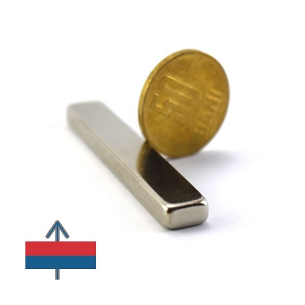 Неодимов магнит блок 60 x 10 x 05 мм 5