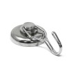 Magnet neodim oală D 42 mm cu cârlig / cuier rotativ