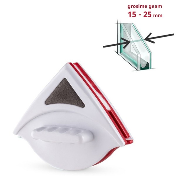 Spălător magnetic pentru geam termopan cu grosimea între 15 și 25 mm - grosime geam