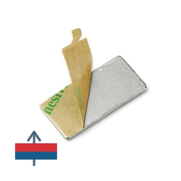 Неодимов магнит блок 20 x 10 x 0.1 мм 2