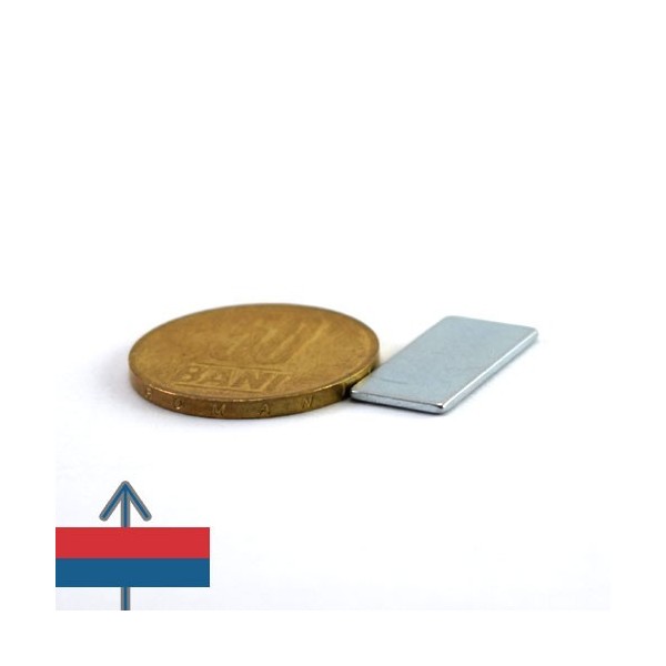 Неодимов магнит блок 20 x 10 x 1 мм 12