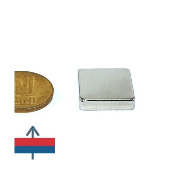 Magnet neodim bloc 20 x 20 x 05 mm 3