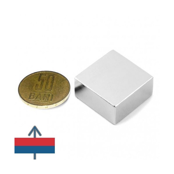 Неодимов магнит блок 25 x 25 x 13 мм 1