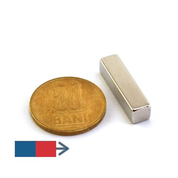 Magnet neodim bloc 25 x 06 x 06 mm 1