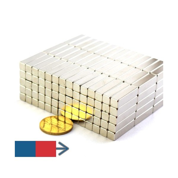 Magnet neodim bloc 25 x 06 x 06 mm 4