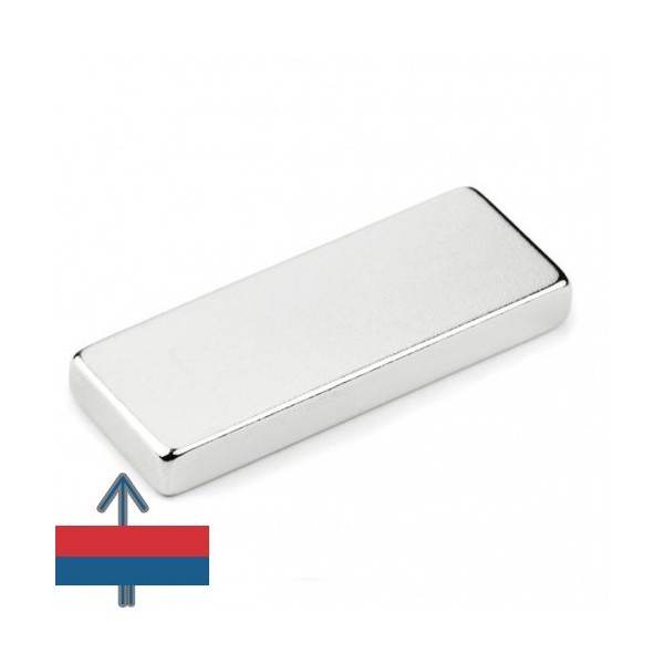 Неодимов магнит блок 40 x 15 x 0.5 мм 1