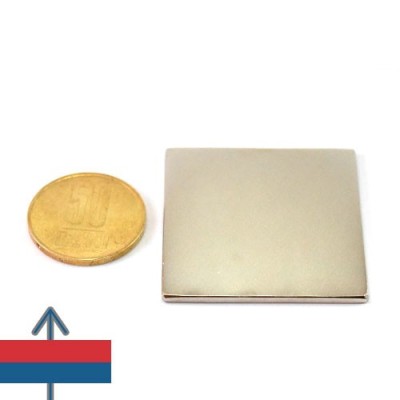 Magnet neodim bloc 40 x 40 x 02 mm 1