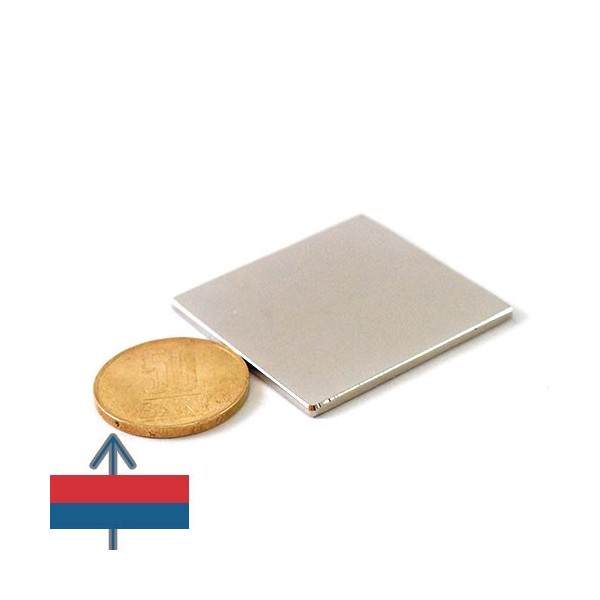 Magnet neodim bloc 40 x 40 x 02 mm 2