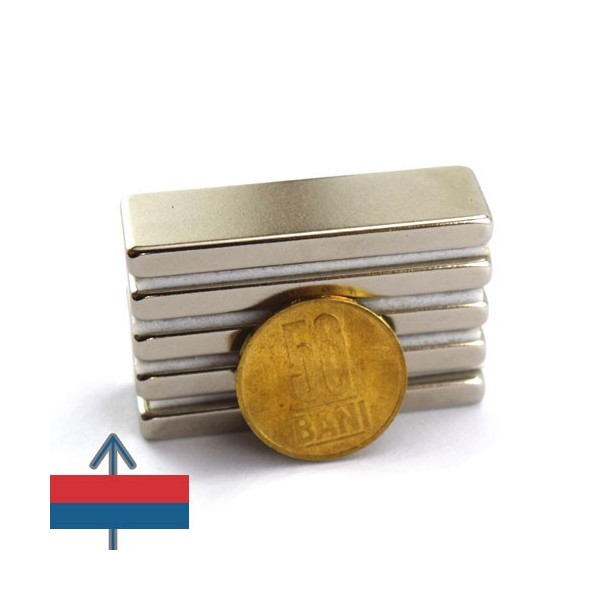 Magnet neodim bloc 50 x 15 x 05 mm 6
