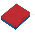 Неодимов магнит блок 70 x 70 x 30 мм C