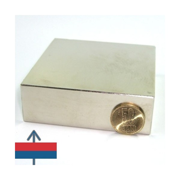 Неодимов магнит блок 90 x 90 x 30 мм 1