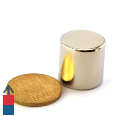 Magnet neodim cilindru 20 x 20 mm 2