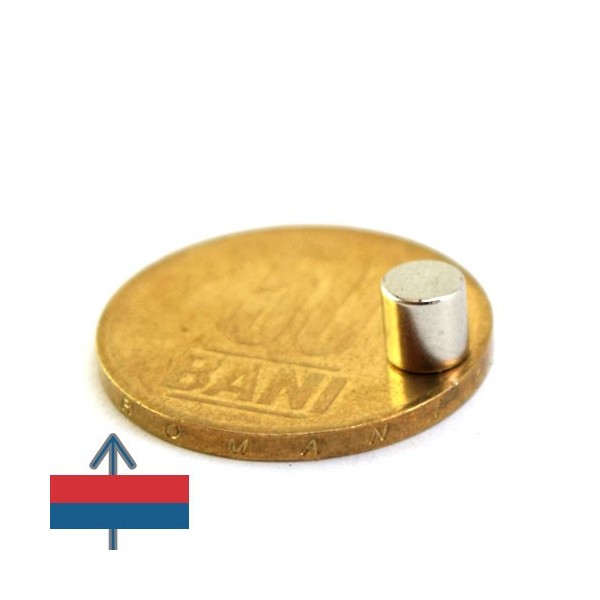 Неодимов магнит цилиндър 5 x 5 мм 4