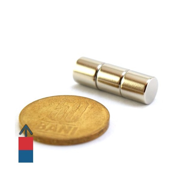 Неодимов магнит цилиндър 8 x 8 мм 3