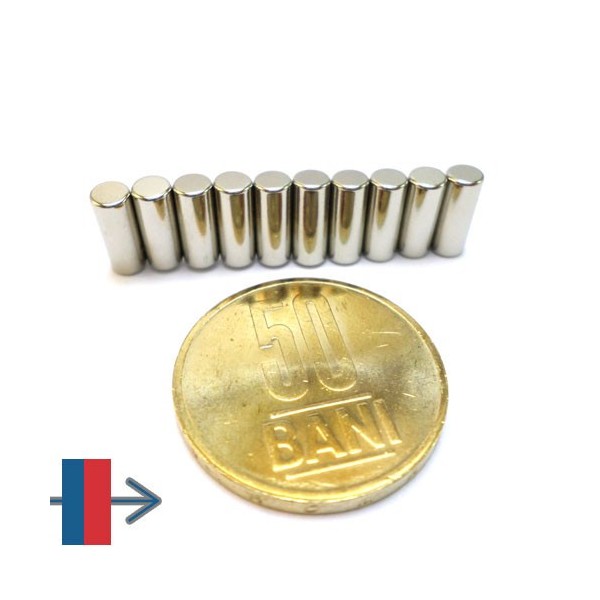 Неодимов магнит цилиндър 4 x 10 мм 3