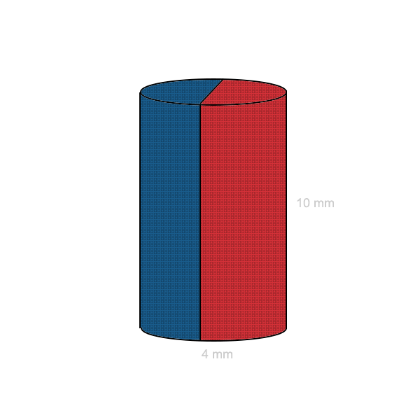 Magnet neodim cilindru 04 x 10 mm C