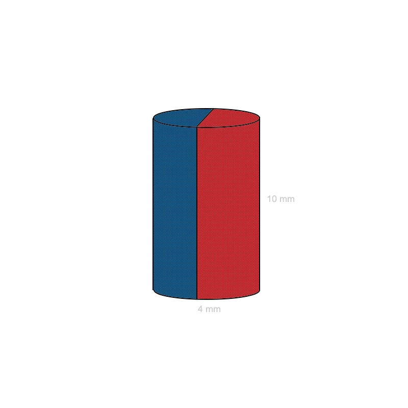 Magnet neodim cilindru 04 x 10 mm C